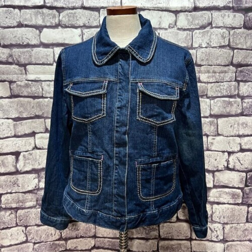 Avenue Blues Long Sleeve Blue Denim Jacket Size 18/20